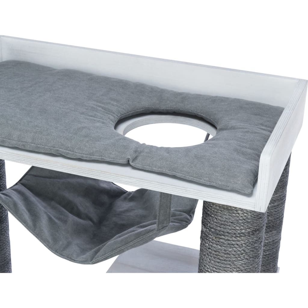 Trixie Palo Tiragraffi Gatti Con Funzione Scaffale 72X38X110 Grigio