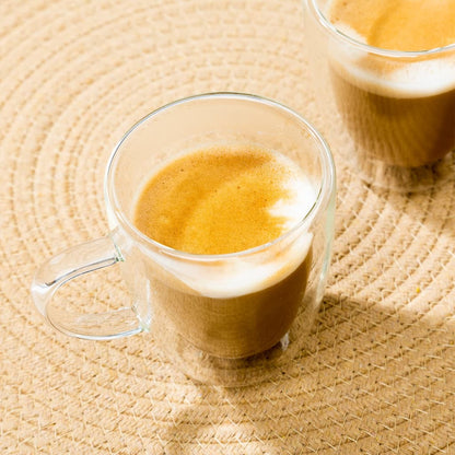 Hi Set Bicchieri Per Cappuccino 2 Pz 270 Ml Trasparente