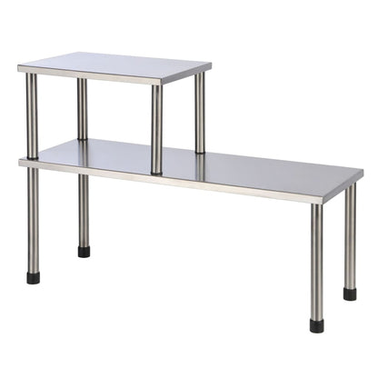 Hi Scaffale Da Cucina 2 Ripiani Argento