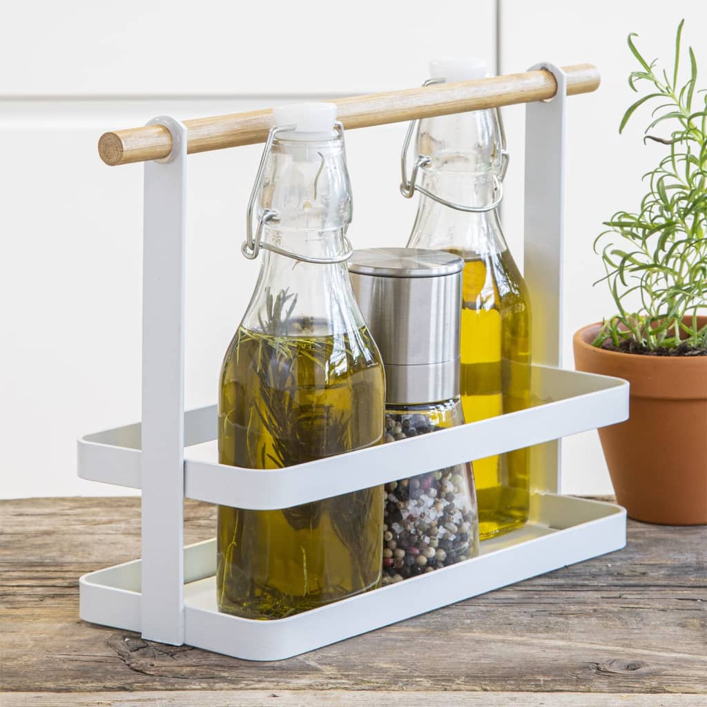 Hi Scaffale Da Cucina 30X10X20 Cm Bianco
