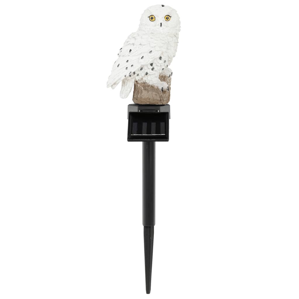Hi Lampada Solare A Led Gufo Bianco