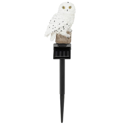 Hi Lampada Solare A Led Gufo Bianco