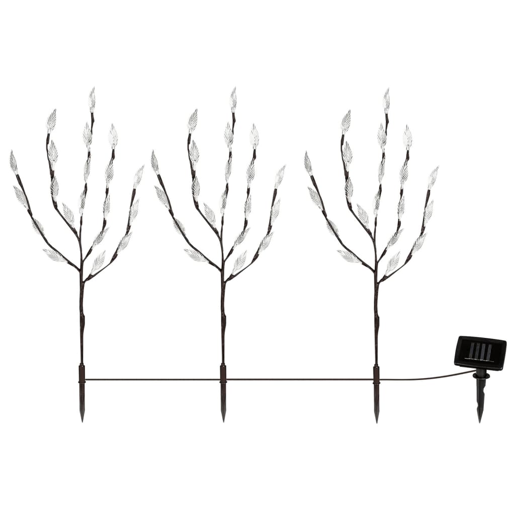 Hi Luce Solare A Led Arbusto 50 Cm Trasparente E Marrone