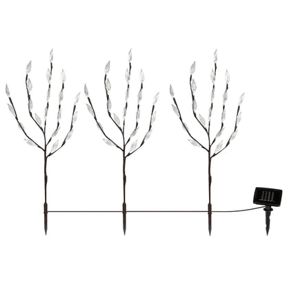 Hi Luce Solare A Led Arbusto 50 Cm Trasparente E Marrone