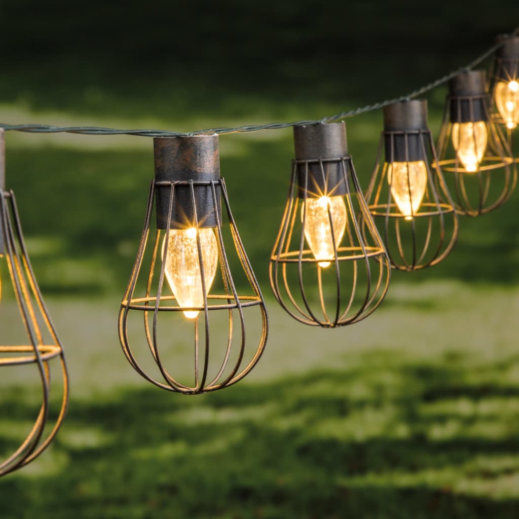 Hi Catena Di Luci Solari Da Giardino A Led 10 Pz 5,5 Cm