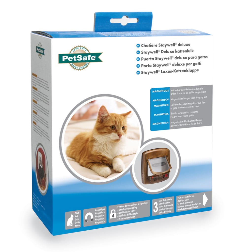 Petsafe Porta Basculante Per Gatti A 4 Modalità Deluxe 420