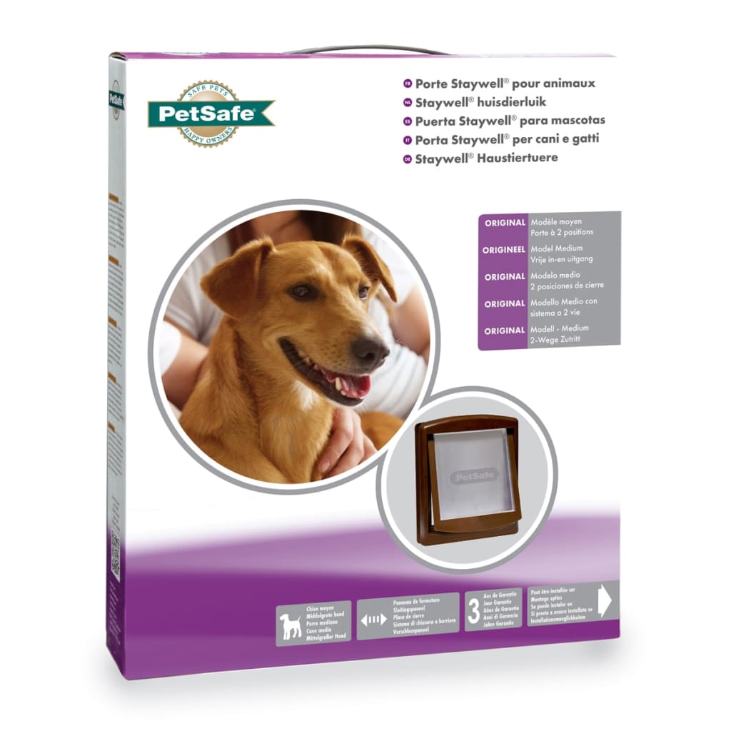 Petsafe Porta Per Animali A 2 Direzioni 755 Media 26,7X22,8 Cm