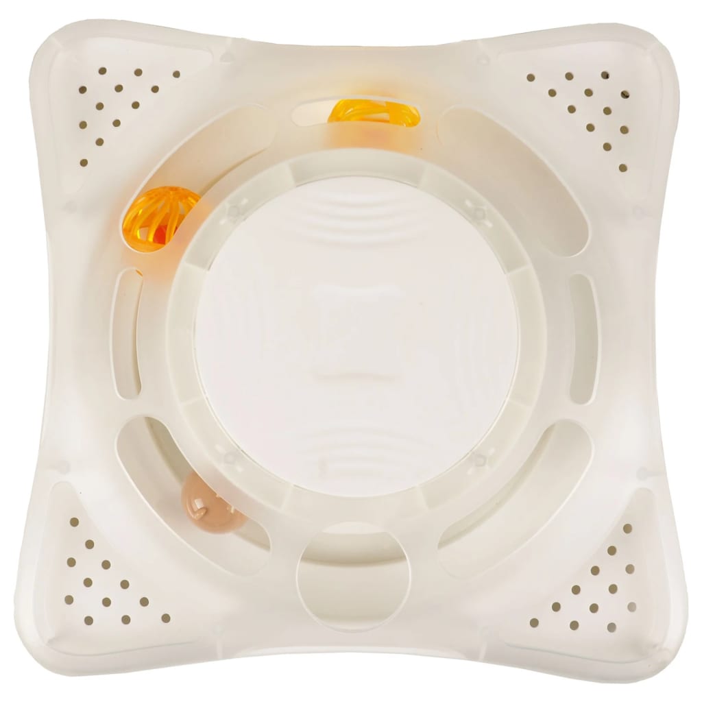 Flamingo Gioco Per Gatti Orbit 26X26X8 Cm Bianco Grigio Scuro