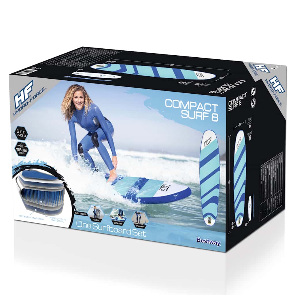 Bestway Hydro-Force Tavola Da Surf Gonfiabile 243X57X7 Cm