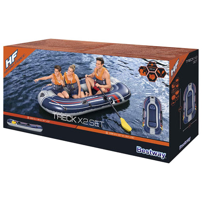 Bestway Hydro-Force Treck X2 Set Gommone Gonfiabile 255X127 Cm