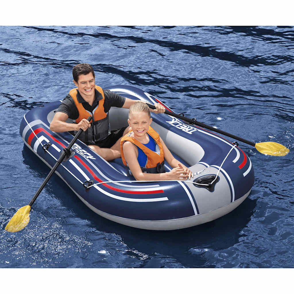 Bestway Gommone Gonfiabile Hydro-Force Con Pompa E Remi Blu Argento