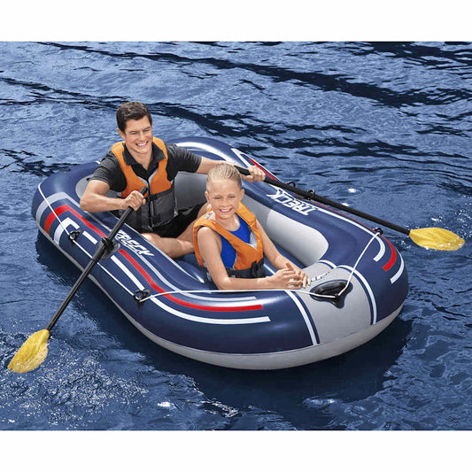 Bestway Gommone Gonfiabile Hydro-Force Con Pompa E Remi Blu Argento