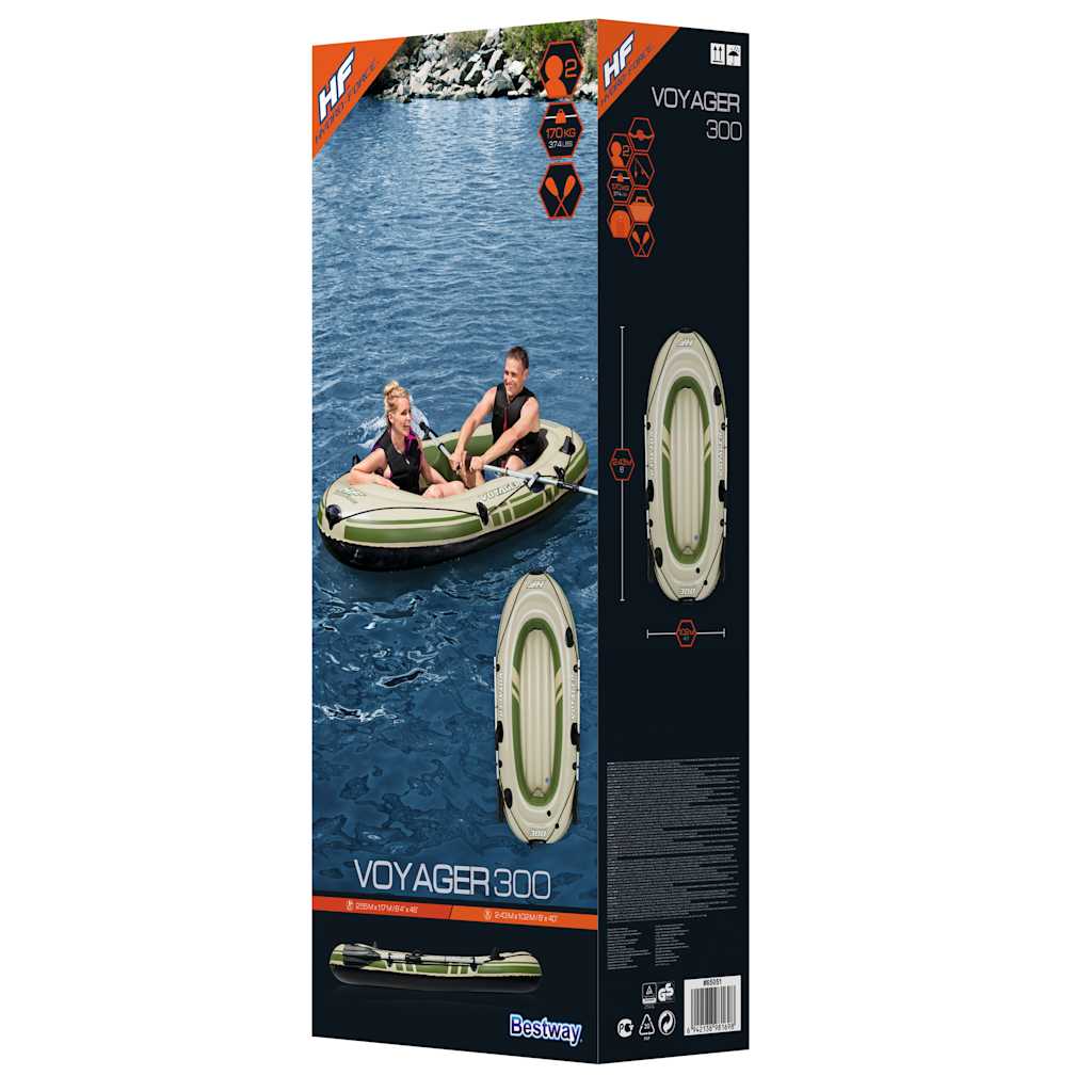 Bestway Gommone Gonfiabile Hydro Force Voyager 300 243X102 Cm
