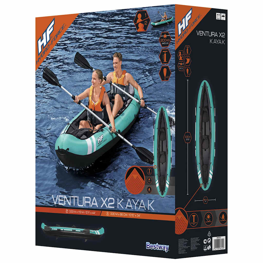 Bestway Kayak Gonfiabile Hydro-Force Ventura X2 330X86 Cm