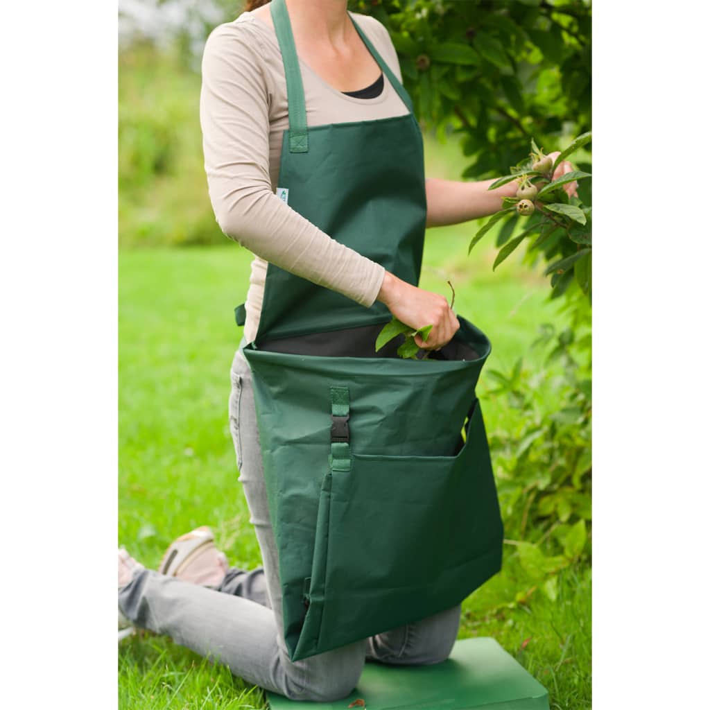 Nature Grembiule Da Giardino Con Tasca Pieghevole 130X55 Cm Verde