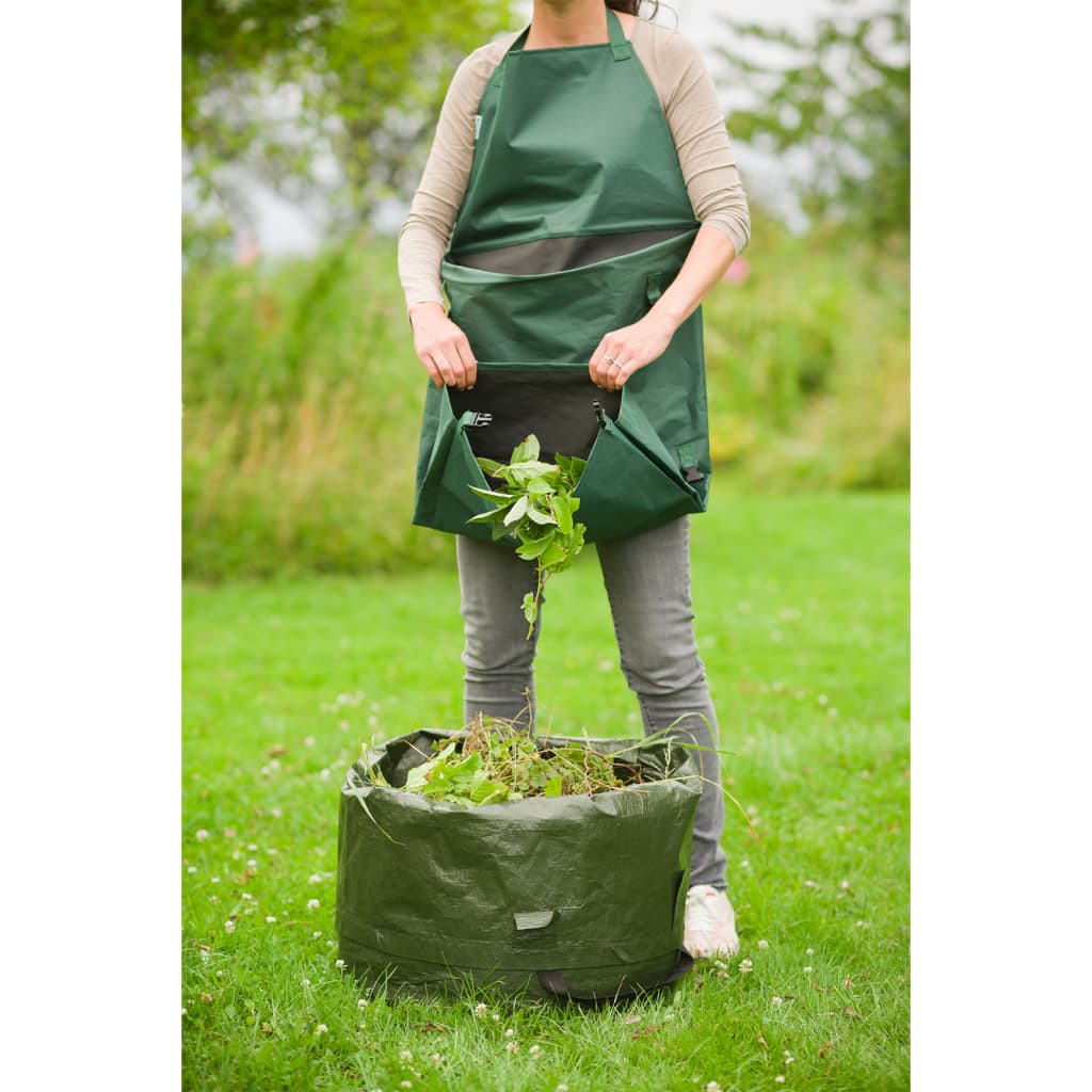 Nature Grembiule Da Giardino Con Tasca Pieghevole 130X55 Cm Verde