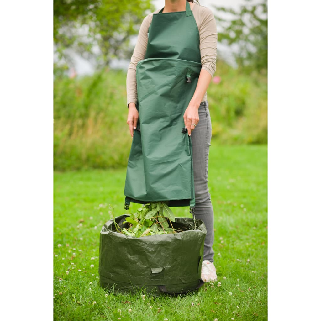 Nature Grembiule Da Giardino Con Tasca Pieghevole 130X55 Cm Verde