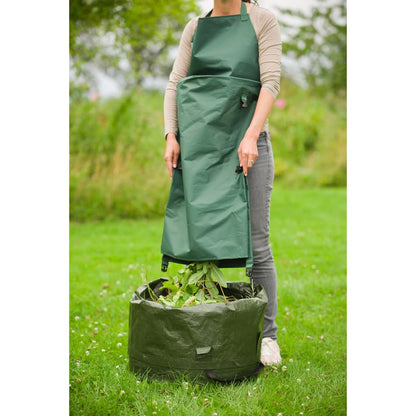 Nature Grembiule Da Giardino Con Tasca Pieghevole 130X55 Cm Verde