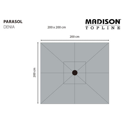 Madison Ombrellone Da Giardino Denia 200X200 Cm