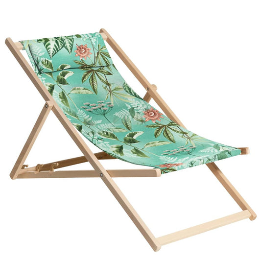 Madison Sedia Da Spiaggia In Legno Mauel 55X90X87 Cm