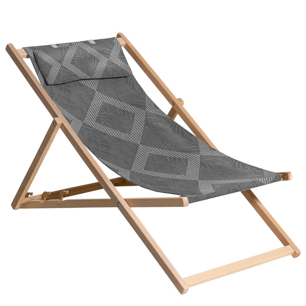Madison Sedia Da Spiaggia In Legno Mauel 55X90X87 Cm