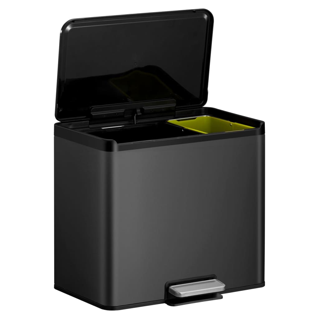 Eko Pattumiera A Pedale Essential 20 L+9 L Nera