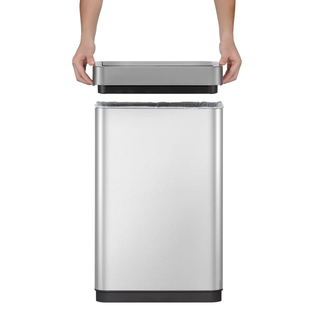 Eko Pattumiera Con Sensore Mirage X 80 L Argento Opaco