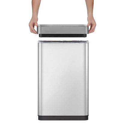 Eko Pattumiera Con Sensore Mirage X 80 L Argento Opaco