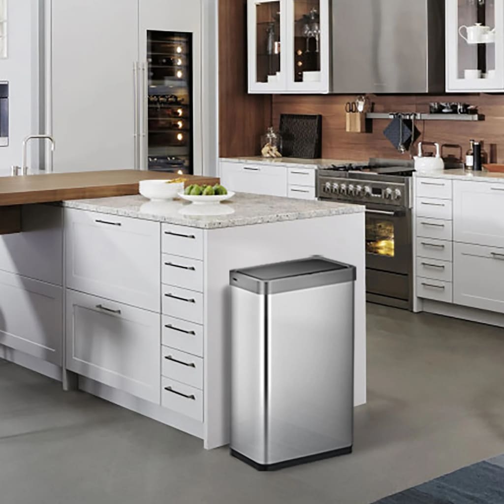 Eko Pattumiera Con Sensore Mirage X 80 L Argento Opaco