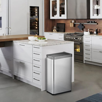 Eko Pattumiera Con Sensore Mirage X 80 L Argento Opaco