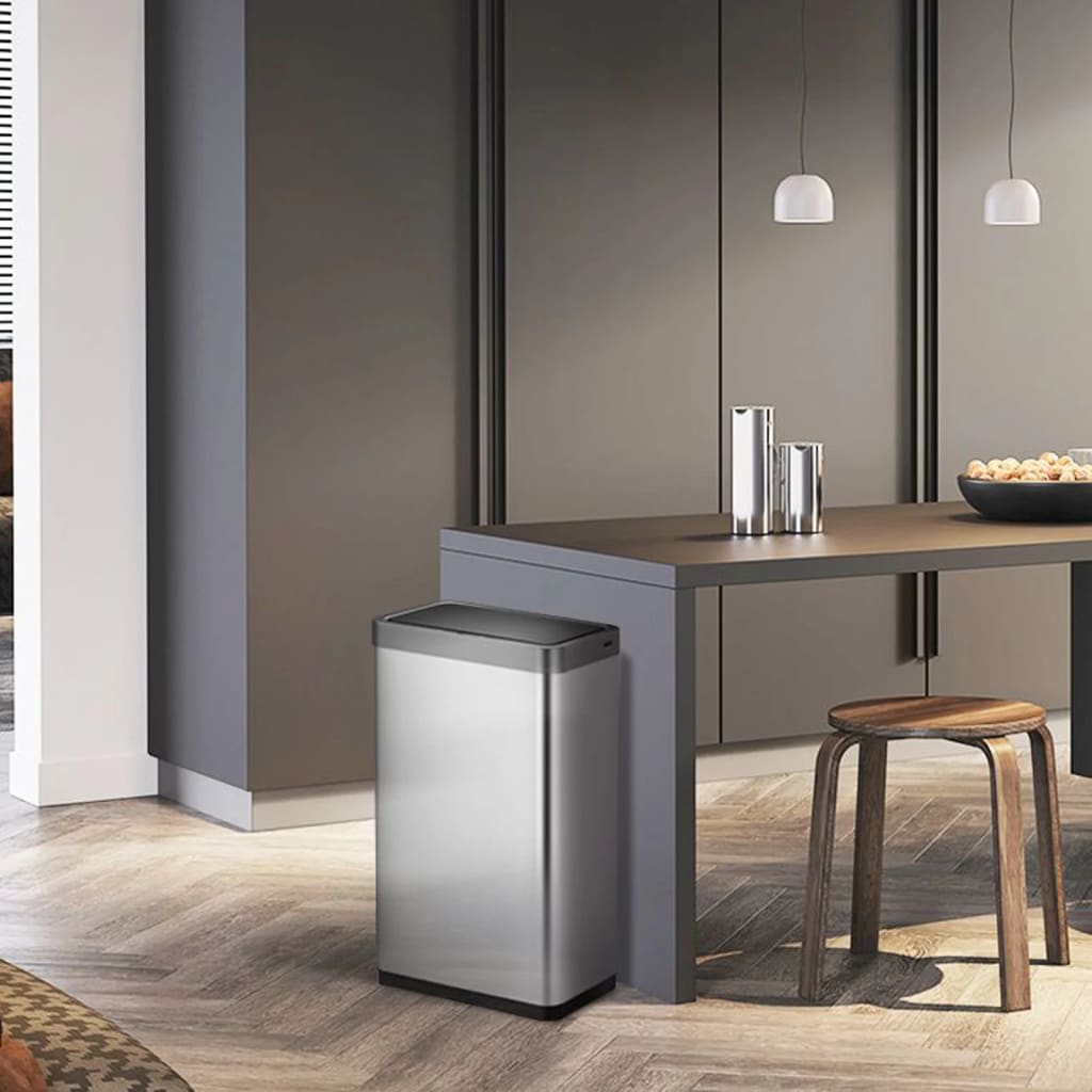 Eko Pattumiera Con Sensore Mirage X 80 L Argento Opaco