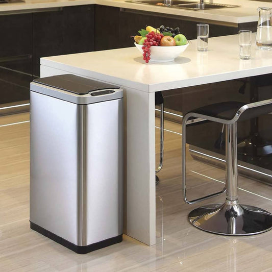 Eko Pattumiera Con Sensore Phantom 2X20 L Argento Opaco
