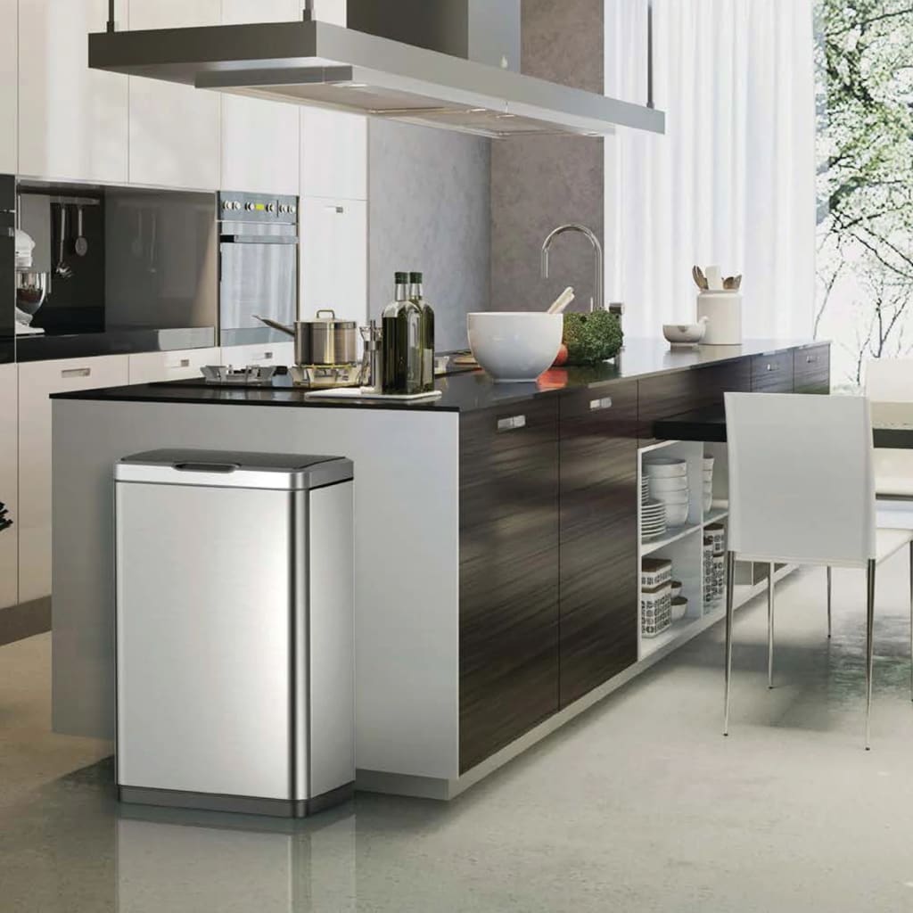 Eko Pattumiera Con Sensore Mirage 2X20 L Argento Opaco