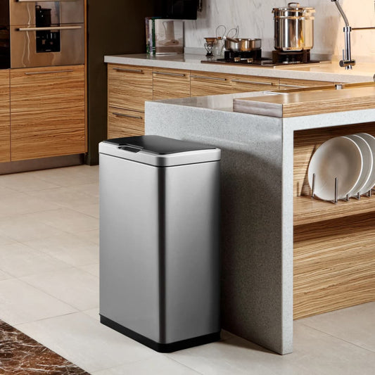 Eko Pattumiera Con Sensore Mirage 2X20 L Argento Opaco