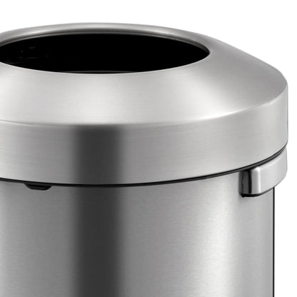 Eko Pattumiera Aperta Urban 90 L Argento Opaco