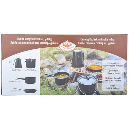Esschert Design Set Per Cucinare All'aperto 4 Pezzi Nero Ff215