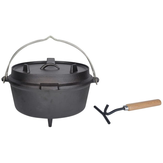 Esschert Design Casseruola Di Ghisa 6,5 L Nera Ff235
