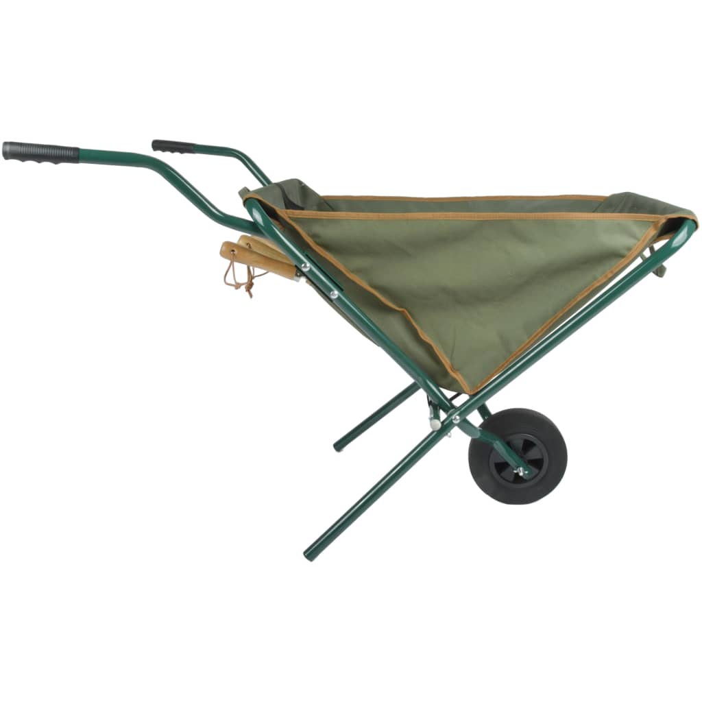 Esschert Design Carriola Pieghevole Verde Gt138