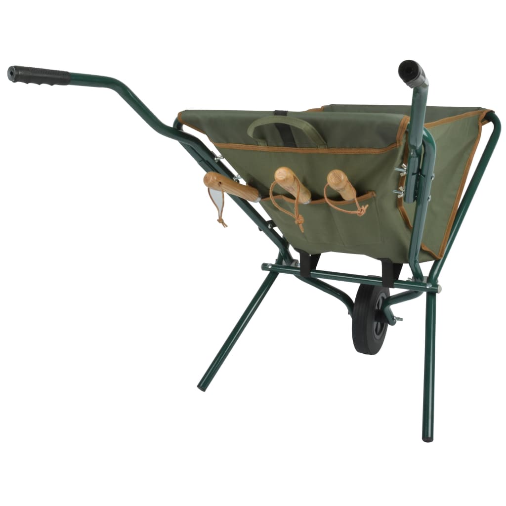 Esschert Design Carriola Pieghevole Verde Gt138