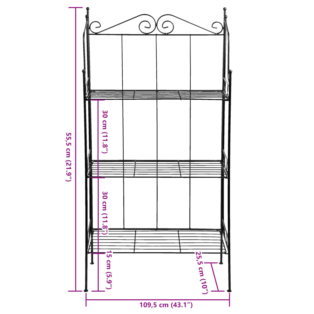 Esschert Design Scaffale A 3 Livelli L
