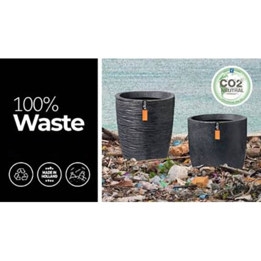 Capi Fioriera Rotonda Waste Smooth Grigia