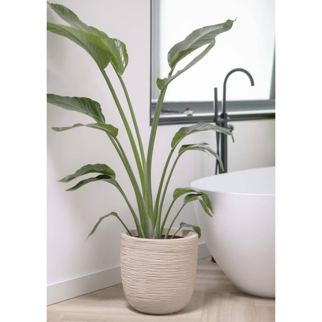 Capi Fioriera Rotonda Waste Rib 43X41 Cm Beige Terrazzo