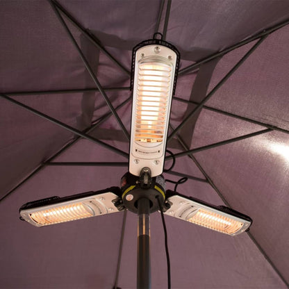 Sunred Radiatore A Fungo 2000 W Alogeno Nero E Argento Ph10