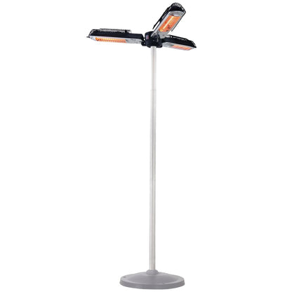 Sunred Radiatore A Fungo 2000 W Alogeno Nero E Argento Ph10