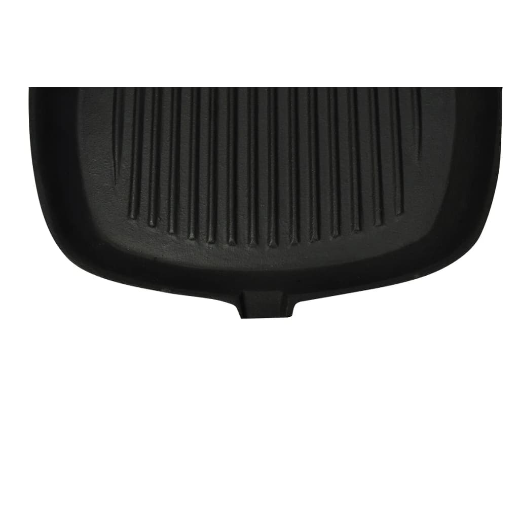 Padella Tegame Griglia In Ghisa Con Manico In Legno 20X20 Cm