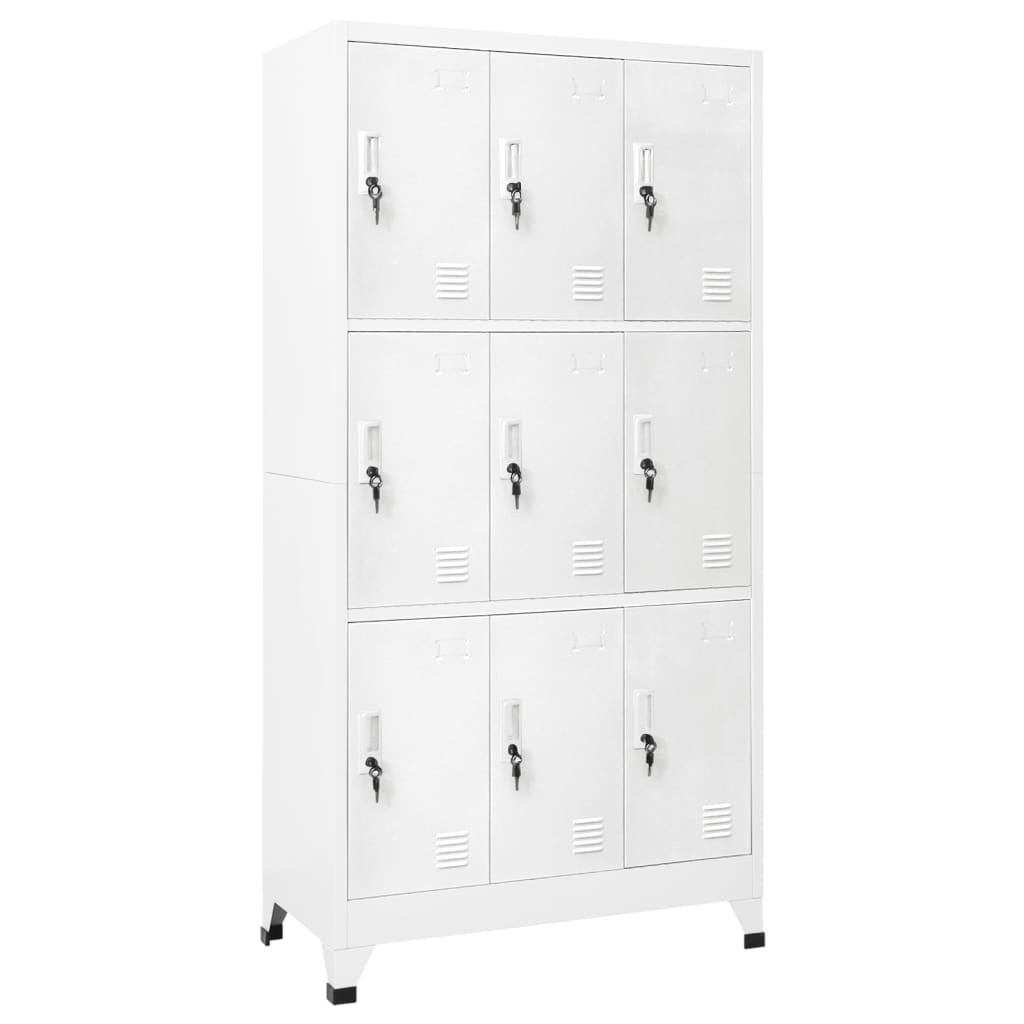 Armadietto Con Serratura 90X45X180Cm Acciaio
