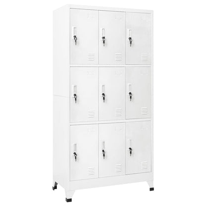 Armadietto Con Serratura 90X45X180Cm Acciaio