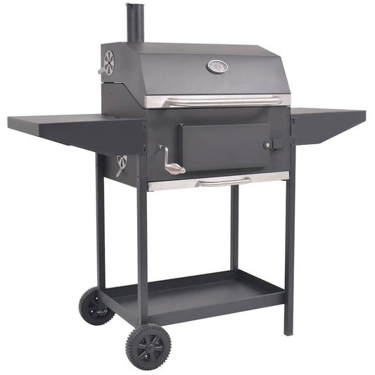 Barbecue A Carbonella Con Ripiano Inferiore Nero