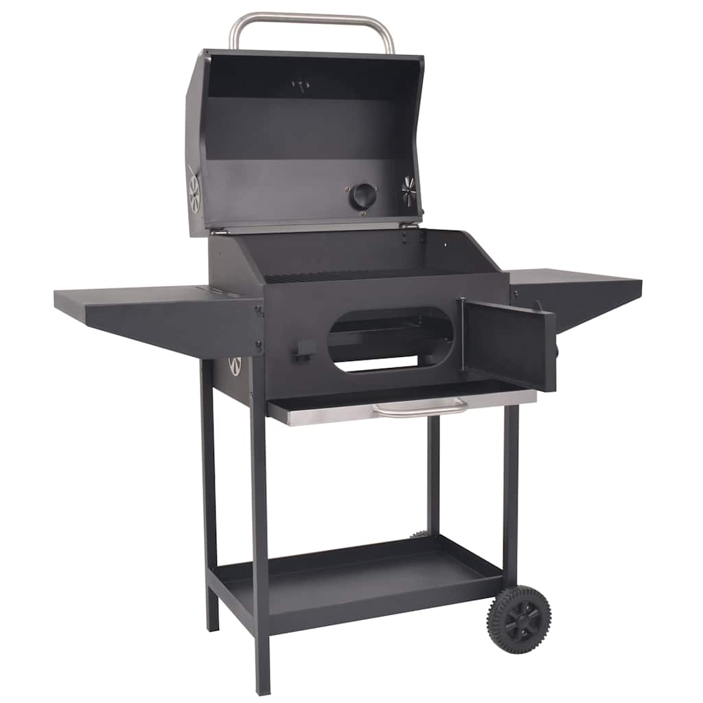 Barbecue A Carbonella Con Ripiano Inferiore Nero