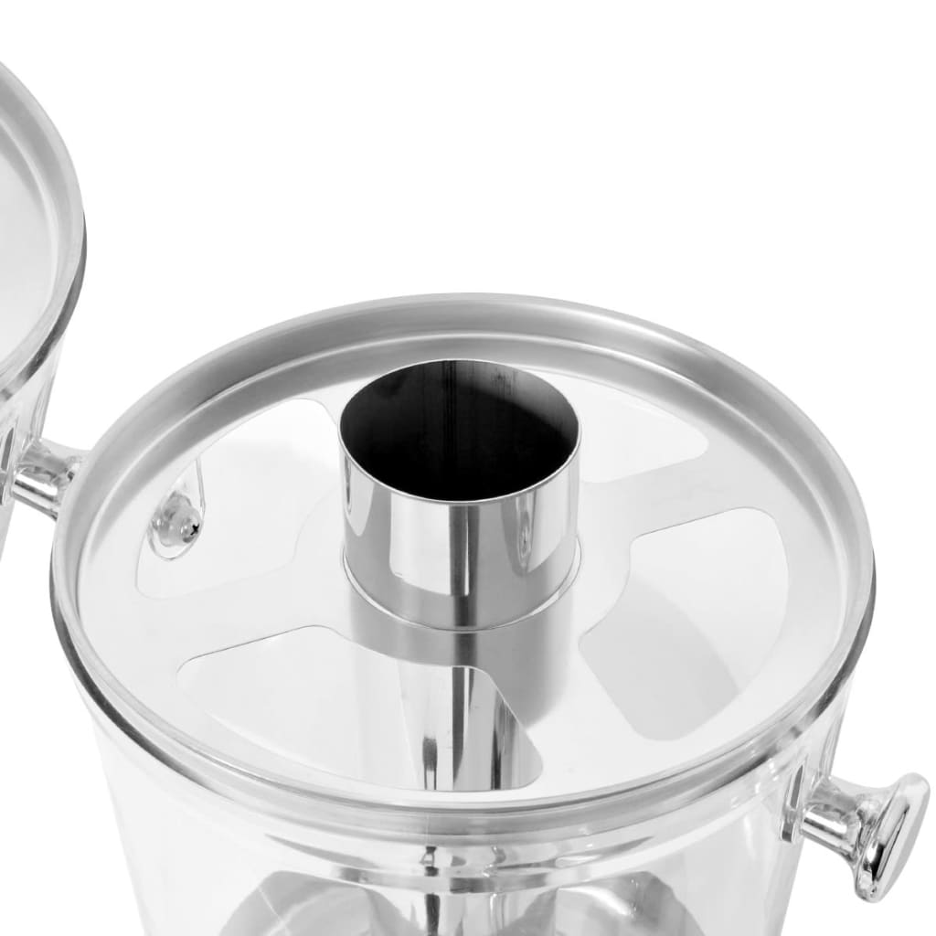 Doppio Distributore Di Succhi Di Frutta E Bibite Acciaio Inossidabile 2 X 8 L